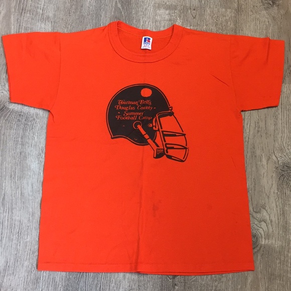 Vintage Other - Vintage Orange Football Graphic Tee